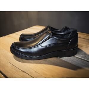 New! Drexlite Paul Mens Black Loafers Dress Shoes Formal Business Work Size 9.5